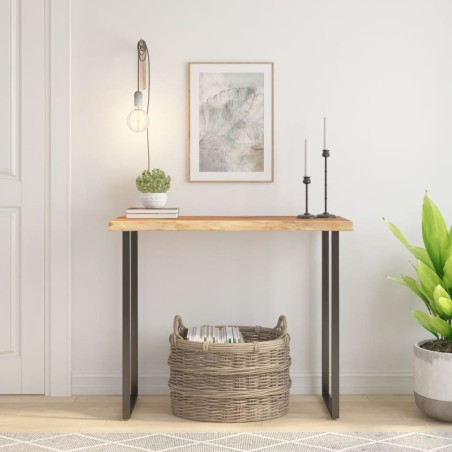 Dessus de table 100x40x2,5 cm rectangulaire bois massif acacia 559409559409