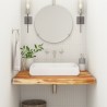 Comptoir de salle de bain 70x60x2,5 cm rectangulaire acacia 559411559411