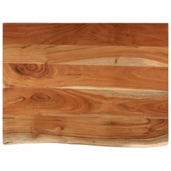 Comptoir de salle de bain 70x60x2,5 cm rectangulaire acacia 559411559411