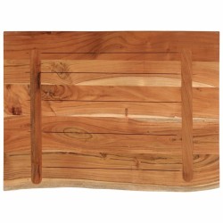 Comptoir de salle de bain 70x60x2,5 cm rectangulaire acacia 559411559411