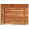 Comptoir de salle de bain 70x60x2,5 cm rectangulaire acacia 559411559411