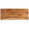 Dessus de table 90x40x3,8 cm rectangulaire bois massif acacia 559412559412