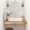 Comptoir de salle de bain 80x60x2,5 cm rectangulaire acacia 559413559413