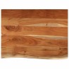 Comptoir de salle de bain 80x60x2,5 cm rectangulaire acacia 559413559413