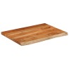 Comptoir de salle de bain 80x60x2,5 cm rectangulaire acacia 559413559413
