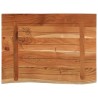 Comptoir de salle de bain 80x60x2,5 cm rectangulaire acacia 559413559413