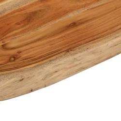 Comptoir de salle de bain 80x60x2,5 cm rectangulaire acacia 559413559413