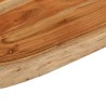 Comptoir de salle de bain 80x60x2,5 cm rectangulaire acacia 559413559413