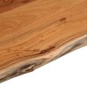Comptoir de salle de bain 100x60x2,5 cm rectangulaire acacia 559414559414