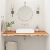 Comptoir de salle de bain 90x60x2,5 cm rectangulaire acacia 559415559415