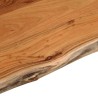 Comptoir de salle de bain 90x60x2,5 cm rectangulaire acacia 559415559415
