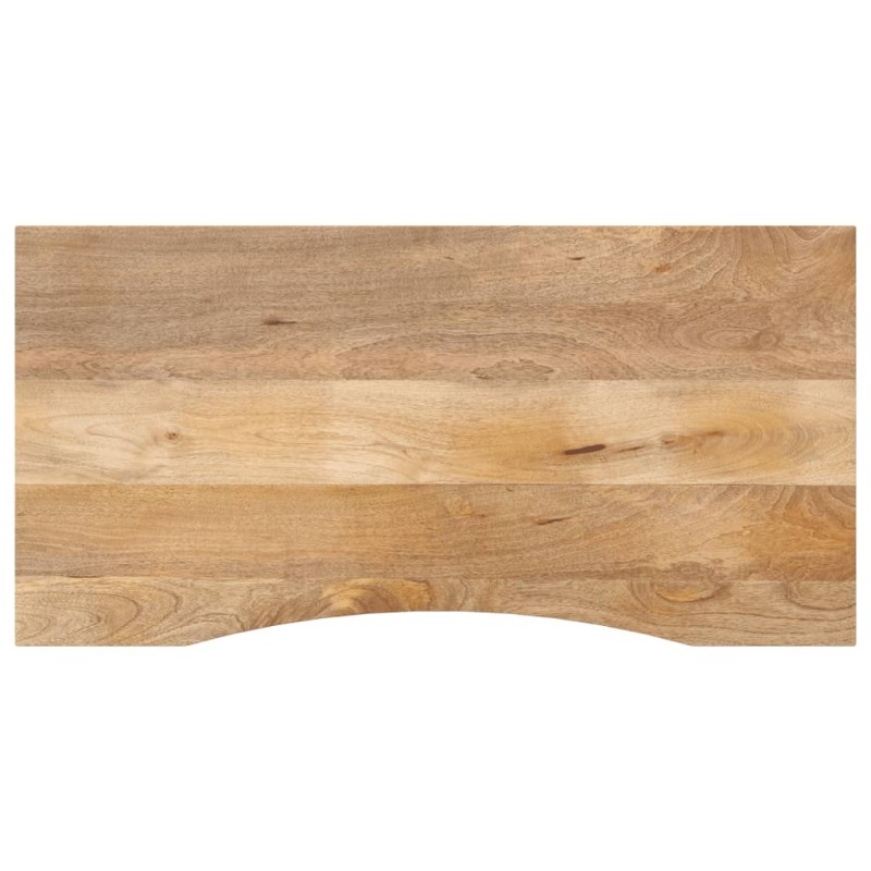 Dessus de bureau avec courbe 120x60x2,5 cm manguier massif brut 559425559425