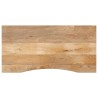 Dessus de bureau avec courbe 120x60x2,5 cm manguier massif brut 559425559425