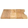 Dessus de bureau avec courbe 120x60x2,5 cm manguier massif brut 559425559425