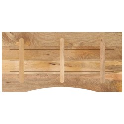 Dessus de bureau avec courbe 120x60x2,5 cm manguier massif brut 559425559425