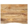 Dessus de bureau avec courbe 110x80x2,5 cm manguier massif brut 559427559427