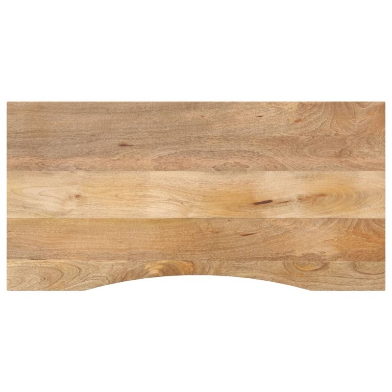 Dessus de bureau avec courbe 110x60x2,5 cm manguier massif brut 559436559436
