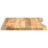 Dessus de bureau avec courbe 100x60x2,5 cm manguier massif brut 559437559437