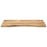 Dessus de bureau avec courbe 90x60x2,5 cm manguier massif brut 559438559438