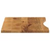 Dessus de bureau avec courbe 100x50x2,5 cm manguier massif brut 559439559439