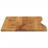 Dessus de bureau avec courbe 120x50x2,5 cm manguier massif brut 559441559441