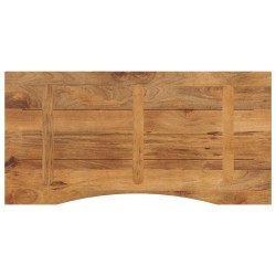 Dessus de bureau avec courbe 140x50x2,5 cm manguier massif brut 559443559443