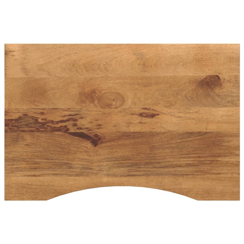 Dessus de bureau avec courbe 80x60x2,5 cm manguier massif brut 559444559444