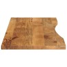 Dessus de bureau avec courbe 160x50x2,5 cm manguier massif brut 559446559446