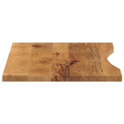 Dessus de bureau avec courbe 80x50x2,5 cm manguier massif brut 559448559448