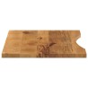 Dessus de bureau avec courbe 80x50x2,5 cm manguier massif brut 559448559448