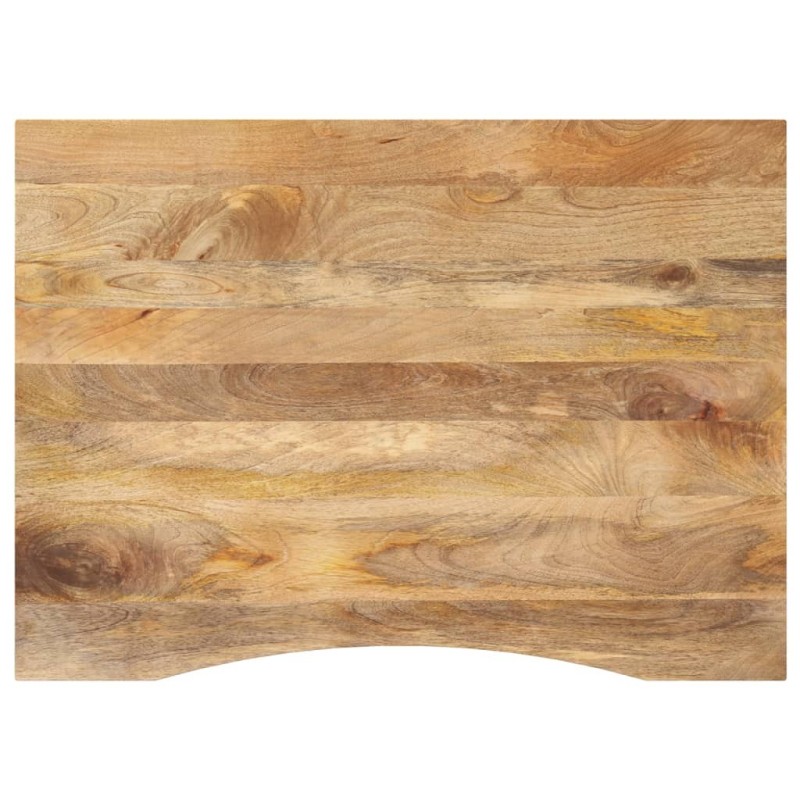 Dessus de bureau avec courbe 100x80x2,5 cm manguier massif brut 559449559449