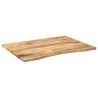 Dessus de bureau avec courbe 100x80x2,5 cm manguier massif brut 559449559449
