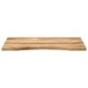 Dessus de bureau avec courbe 80x60x2,5 cm manguier massif brut 559450559450