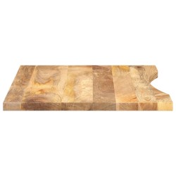 Dessus de bureau avec courbe 80x60x2,5 cm manguier massif brut 559450559450