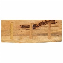 Dessus de table 90x30x2,5 cm bord vif bois massif manguier brut 559451559451