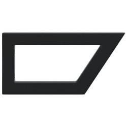 Supports d'étagères pour lavabo 2 pcs noir trapèze acier 559462559462