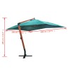 Parasol flottant Melia 300 x 400 cm Vert 559475559475