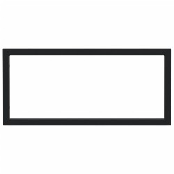 Supports d'étagères pour lavabo 2 pcs noir rectangulaire acier 559497559497