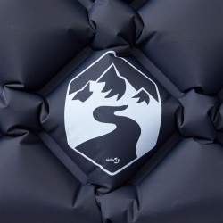 Matelas de camping gonflable avec oreiller 1 personne gris 559499559499