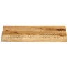 Dessus de table 50x30x2,5 cm bord vif bois massif manguier brut 559510559510