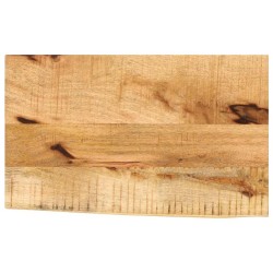 Dessus de table 50x40x2,5 cm bord vif bois massif manguier brut 559511559511