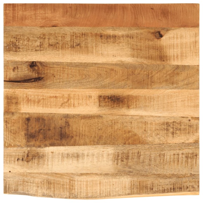 Dessus de table 60x60x2,5 cm bord vif bois massif manguier brut 559512559512
