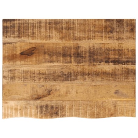 Dessus de table 80x60x2,5 cm bord vif bois massif manguier brut 559514559514