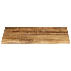 Dessus de table 80x60x2,5 cm bord vif bois massif manguier brut 559514559514