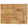 Dessus de table 90x60x2,5 cm bord vif bois massif manguier brut 559516559516
