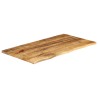 Dessus de table 110x60x2,5cm bord vif bois massif manguier brut 559517559517