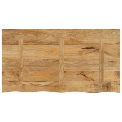 Dessus de table 120x60x2,5cm bord vif bois massif manguier brut 559518559518