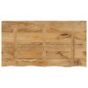 Dessus de table 120x60x2,5cm bord vif bois massif manguier brut 559518559518