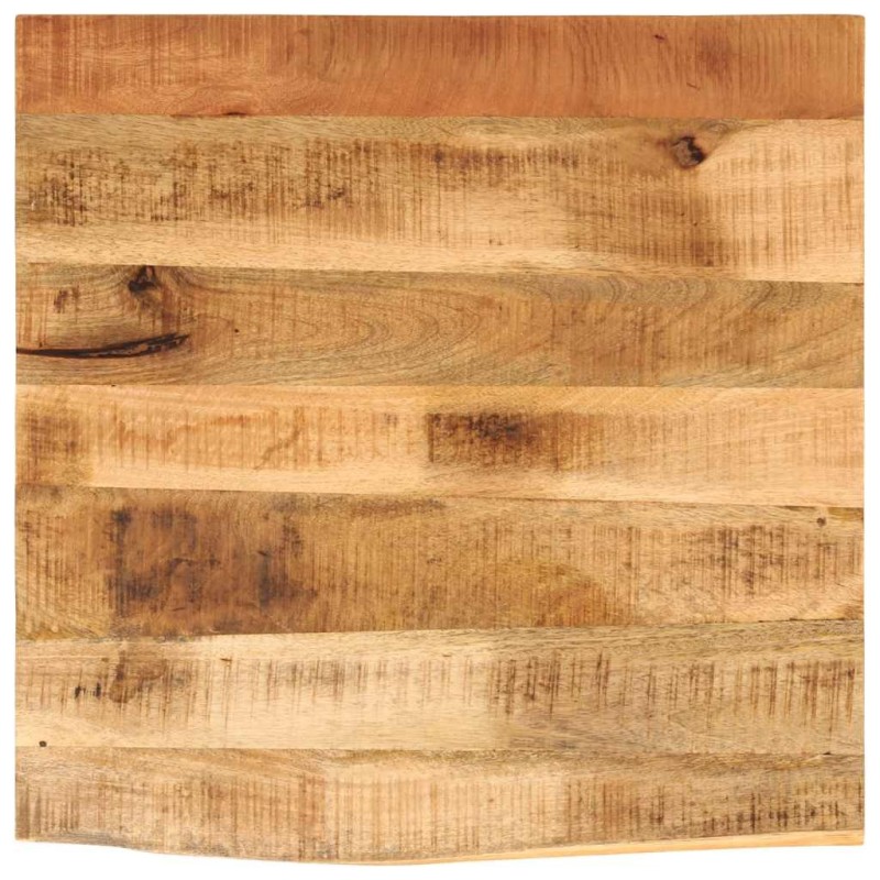 Dessus de table 40x40x2,5 cm bord vif bois massif manguier brut 559521559521