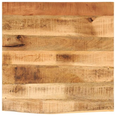 Dessus de table 40x40x2,5 cm bord vif bois massif manguier brut 559521559521